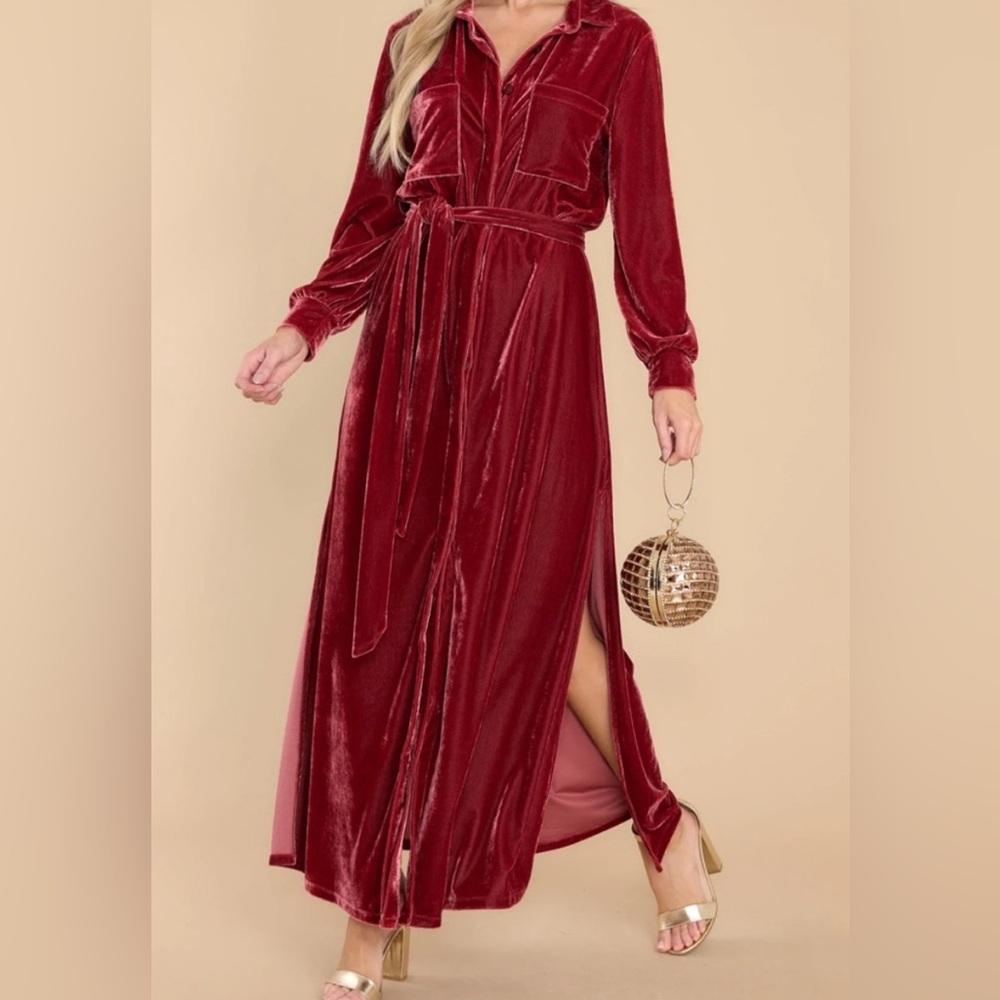 S’edge Vesper Velvet Maxi Dress
